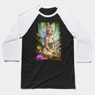 Pretty Forest Fairy Baseball T-Shirt